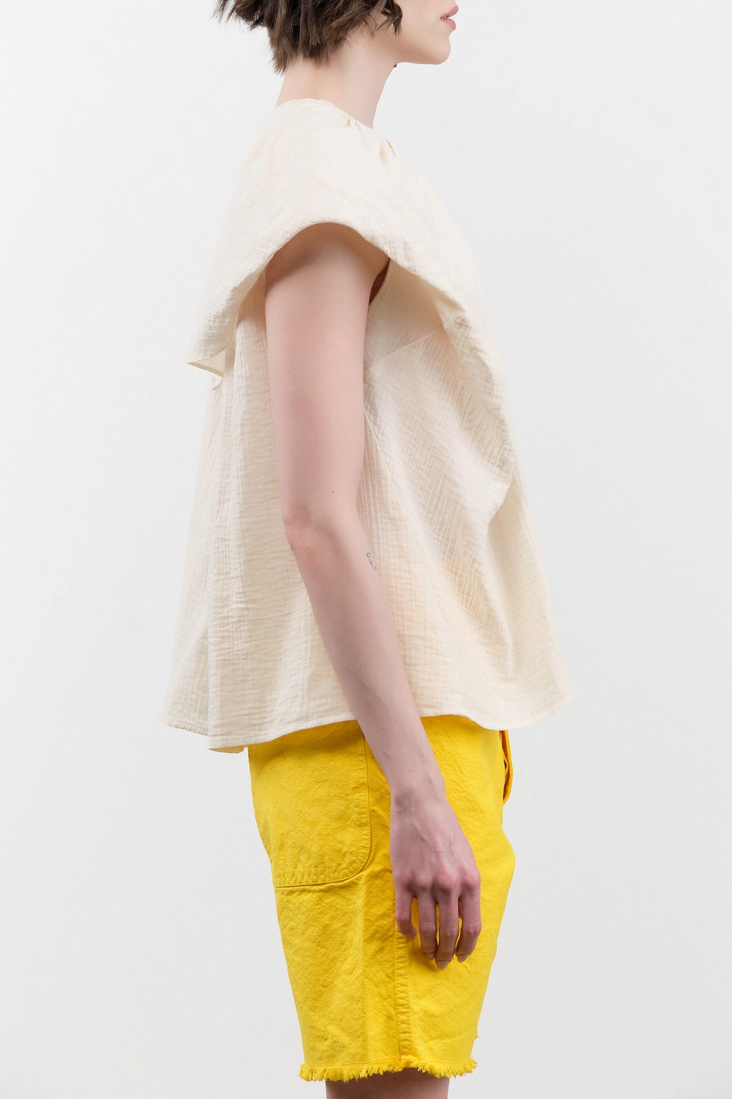 Atelier Delphine Apparel Womens Blouses Cacie Top in Kinari