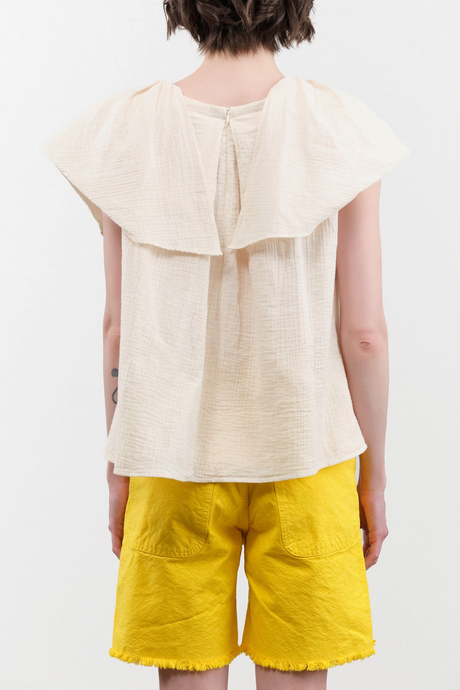 Atelier Delphine Apparel Womens Blouses Cacie Top in Kinari