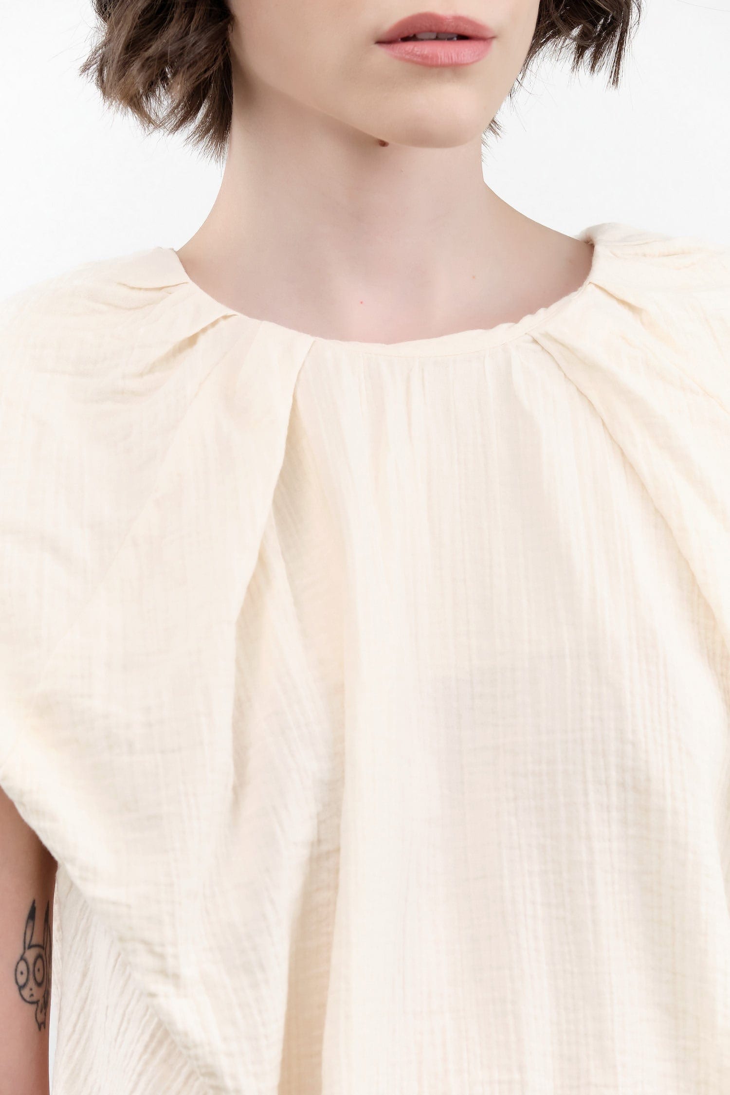 Atelier Delphine Apparel Womens Blouses Cacie Top in Kinari