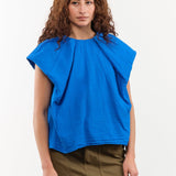 Atelier Delphine Apparel Womens Blouses Cacie Top in Sailor's Blue Sailor's Blue / XSmall