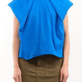 Atelier Delphine Apparel Womens Blouses Cacie Top in Sailor's Blue
