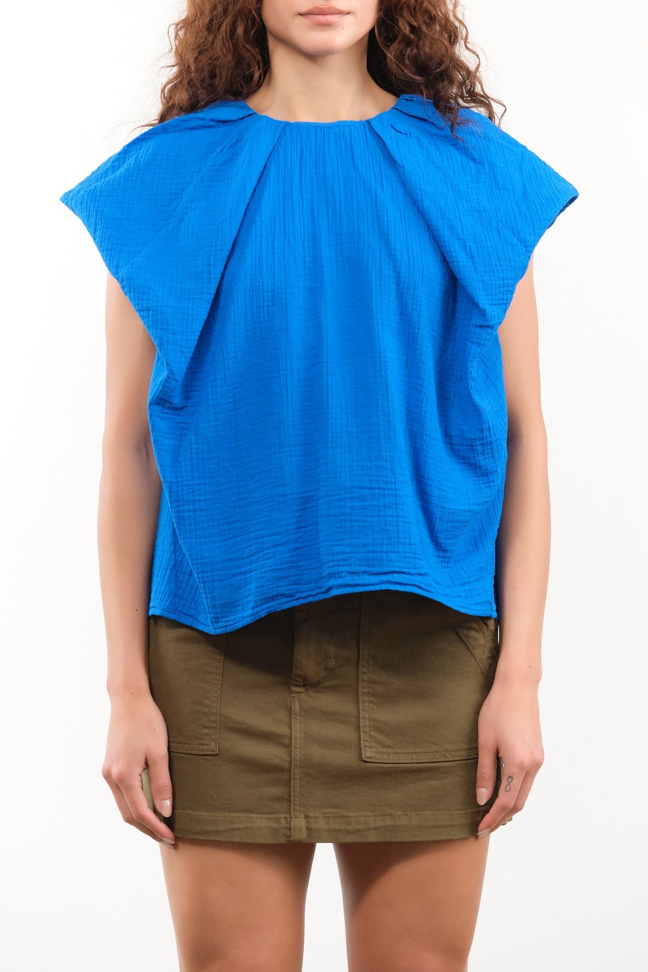 Atelier Delphine Apparel Womens Blouses Cacie Top in Sailor's Blue