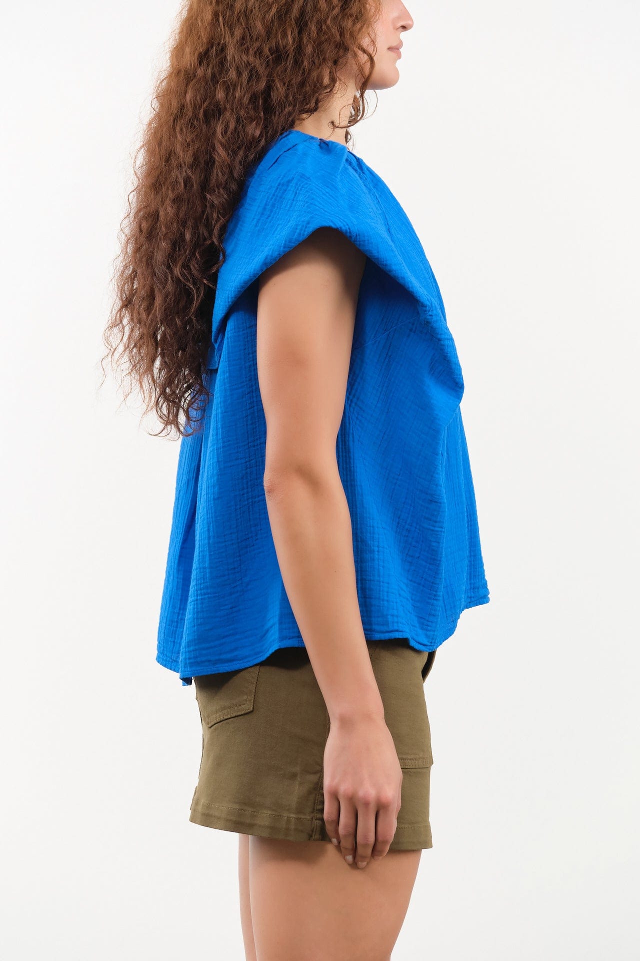 Atelier Delphine Apparel Womens Blouses Cacie Top in Sailor's Blue
