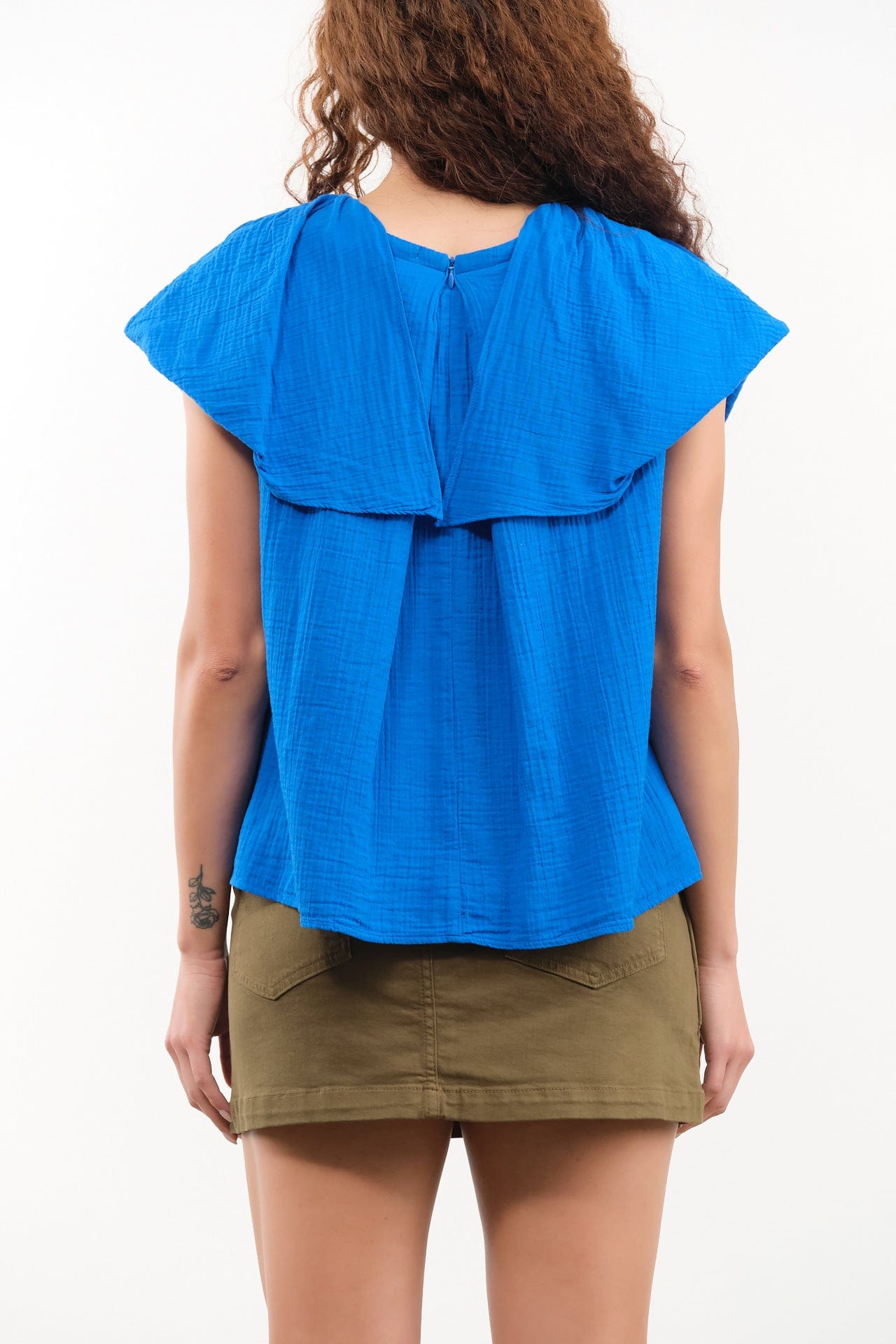 Atelier Delphine Apparel Womens Blouses Cacie Top in Sailor's Blue