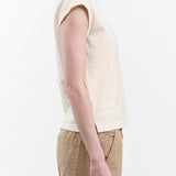 Atelier Delphine Apparel Womens Tees Cap Sleeve Tee in Butter