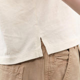 Atelier Delphine Apparel Womens Tees Cap Sleeve Tee in Butter