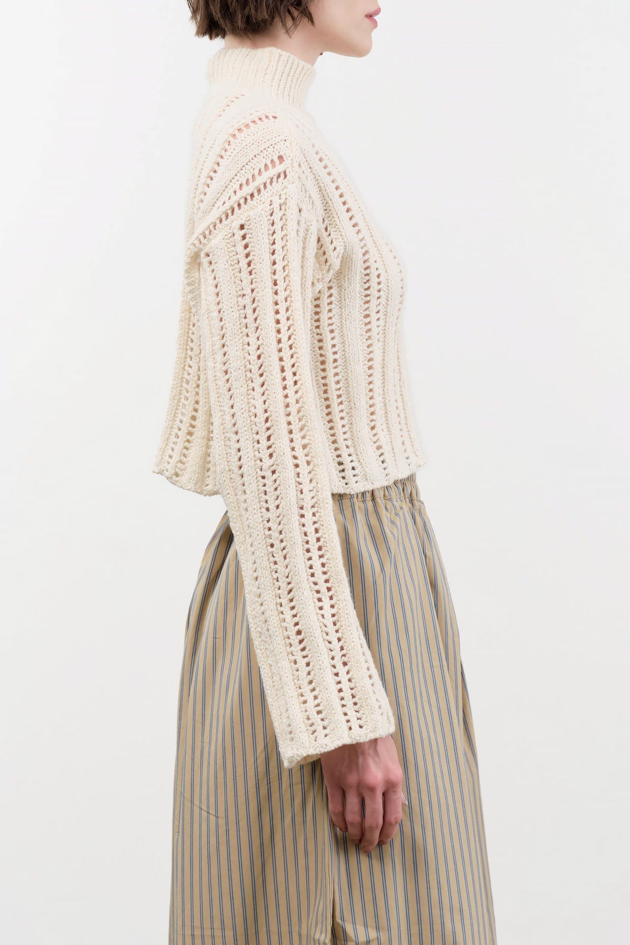 Atelier Delphine Apparel Womens Sweaters Lousanne Top in Cream