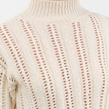 Atelier Delphine Apparel Womens Sweaters Lousanne Top in Cream