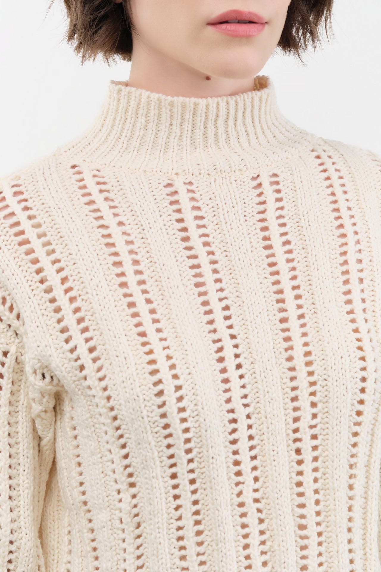 Atelier Delphine Apparel Womens Sweaters Lousanne Top in Cream