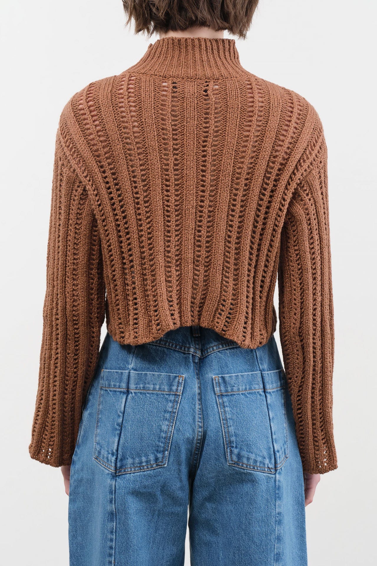 Atelier Delphine Apparel Womens Sweaters Lousanne Top in Wood