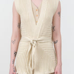Atelier Delphine Apparel Womens Sweaters Sleeveless Cardigan