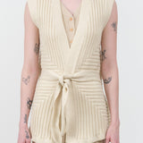Atelier Delphine Apparel Womens Sweaters Sleeveless Cardigan