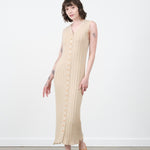 Atelier Delphine Apparel Womens Dresses Slim Long Vest Dress Nude / XSmall