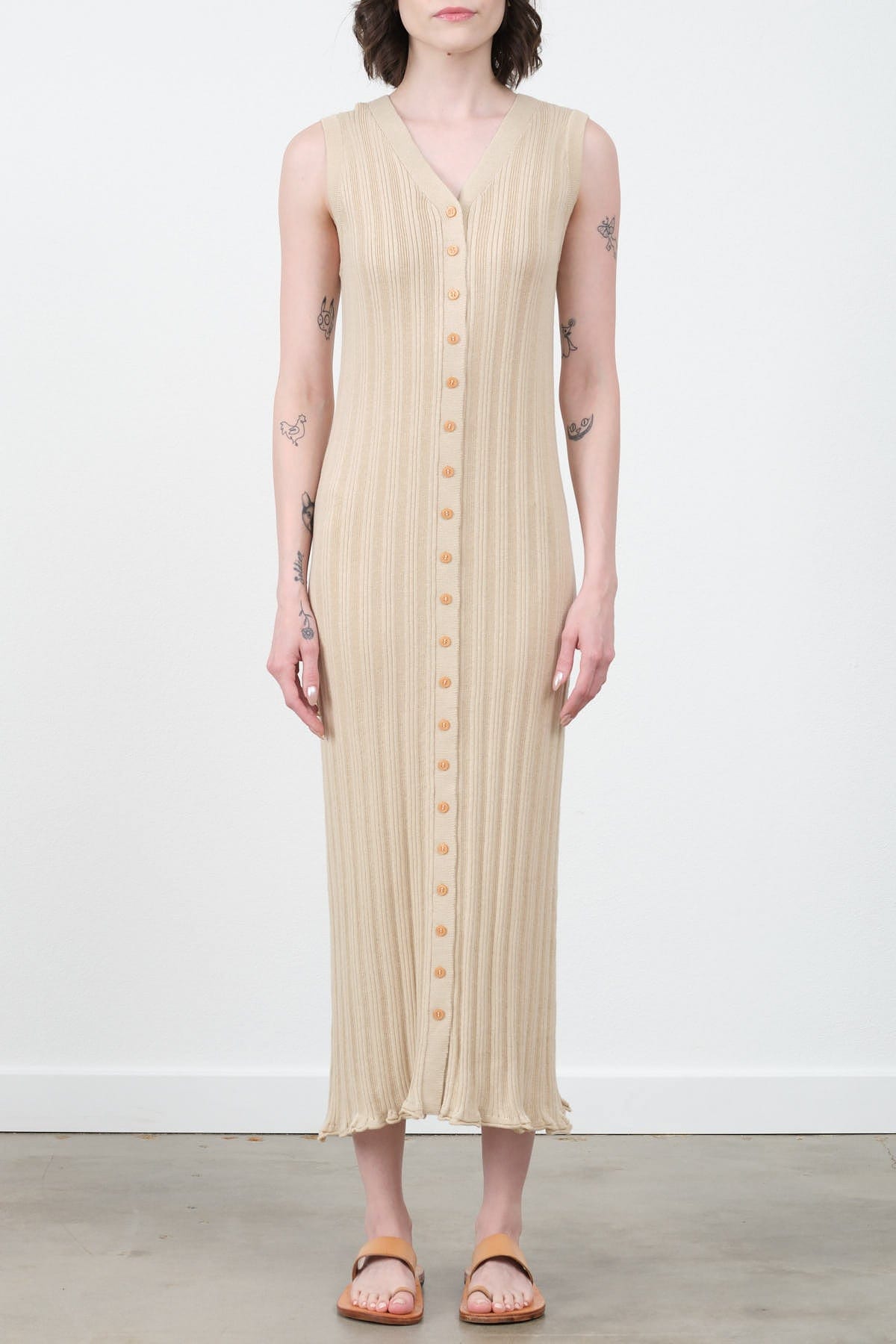 Atelier Delphine Apparel Womens Dresses Slim Long Vest Dress