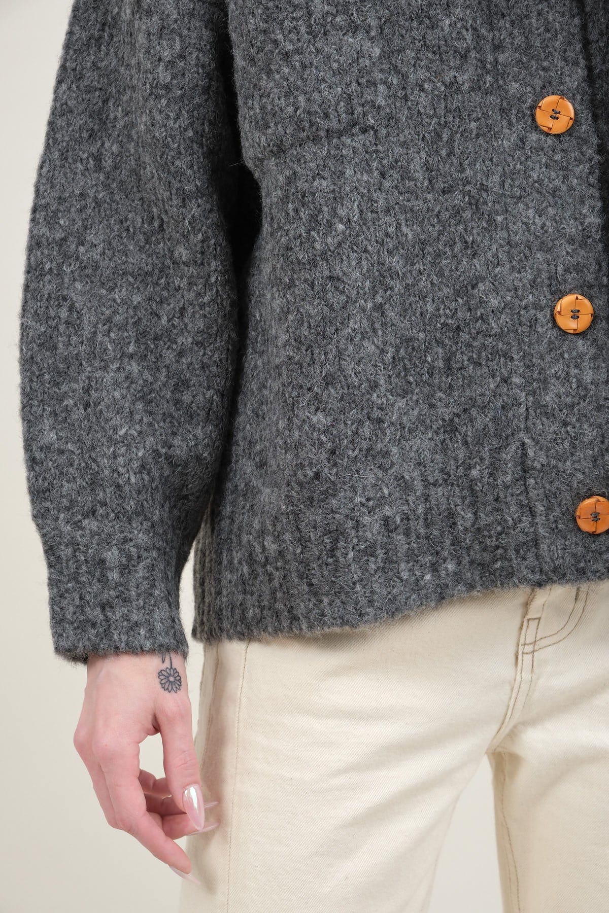 Sleeve on Amelia Cardigan