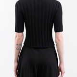 Atelier Delphine Apparel Womens Blouses Vienna Top in Black