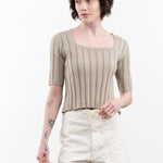 Atelier Delphine Apparel Womens Blouses Vienna Top in Warm Taupe