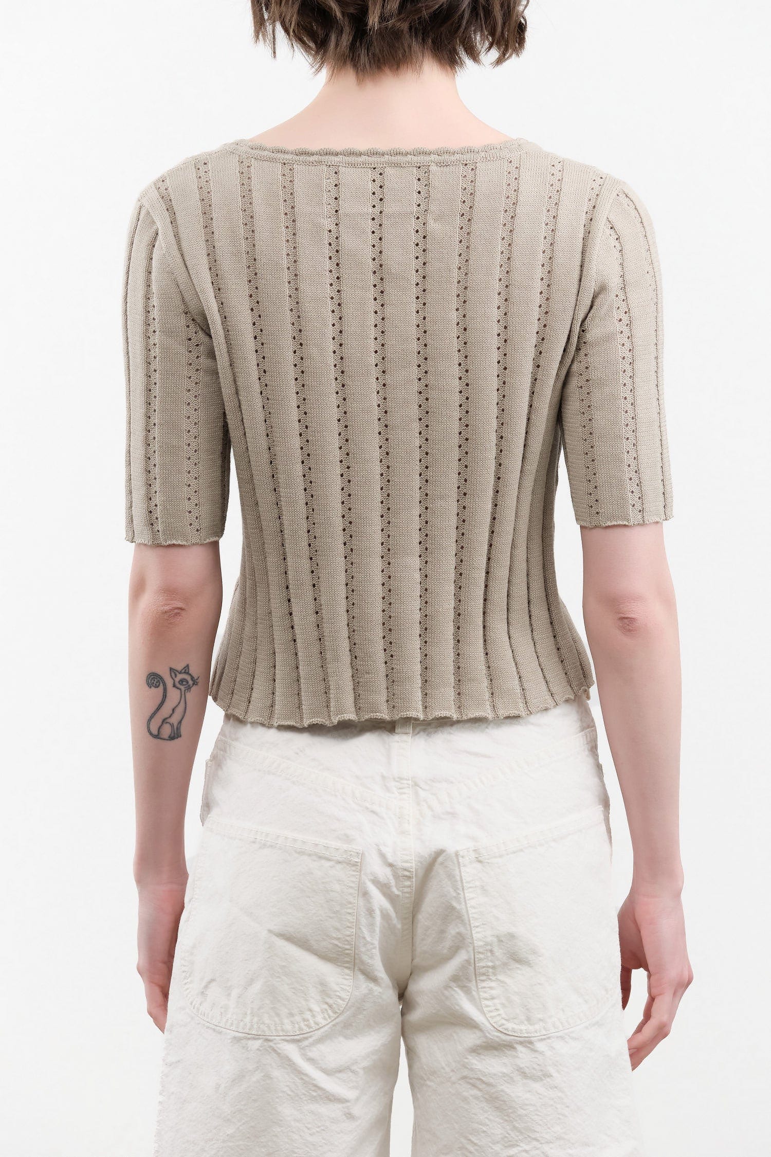 Atelier Delphine Apparel Womens Blouses Vienna Top in Warm Taupe
