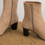 Side zip on Praia Suede Boot