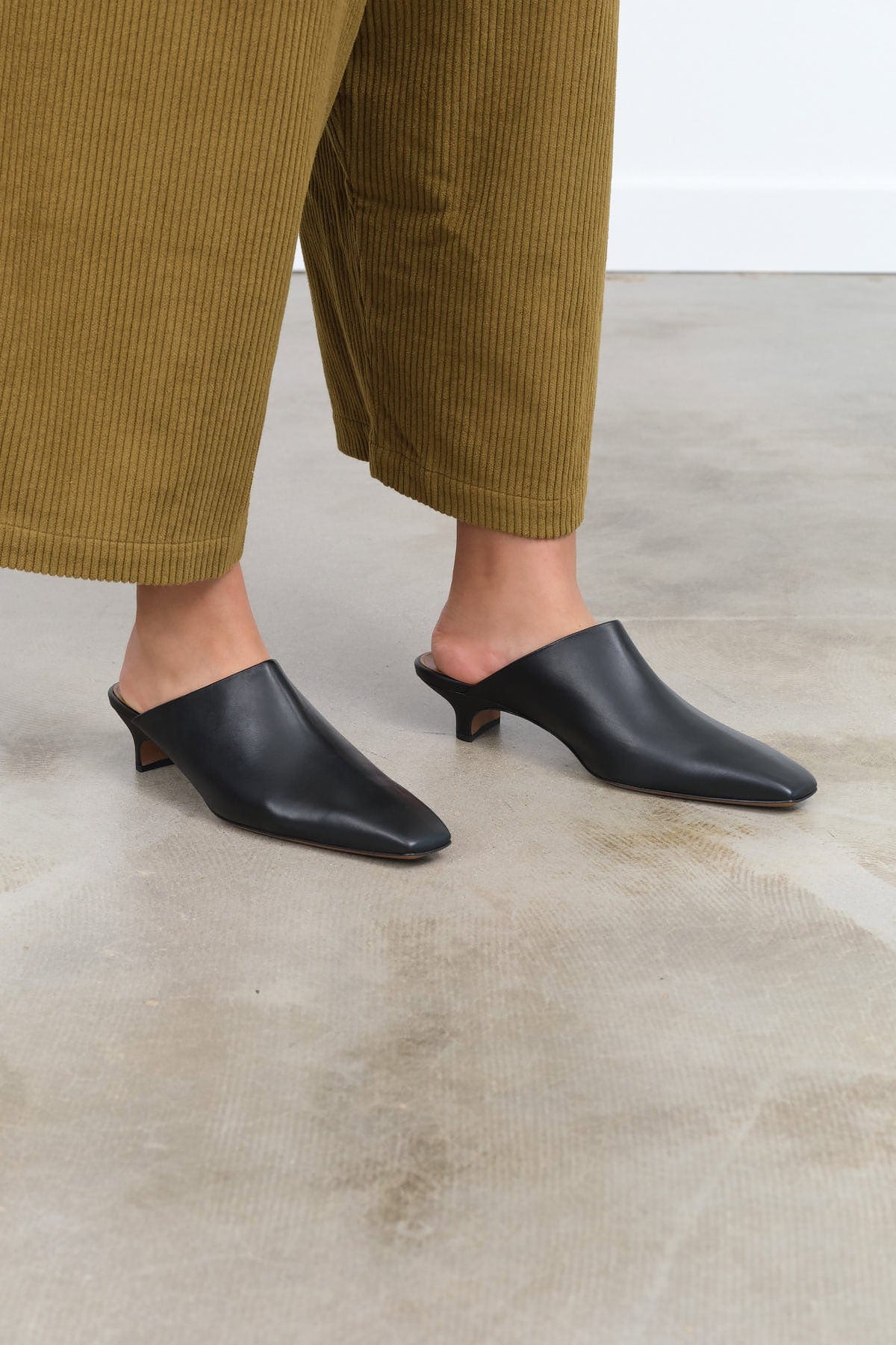 ATP ATELIER Accessories Womens Shoes Sepino Nappa Mule Black / 35