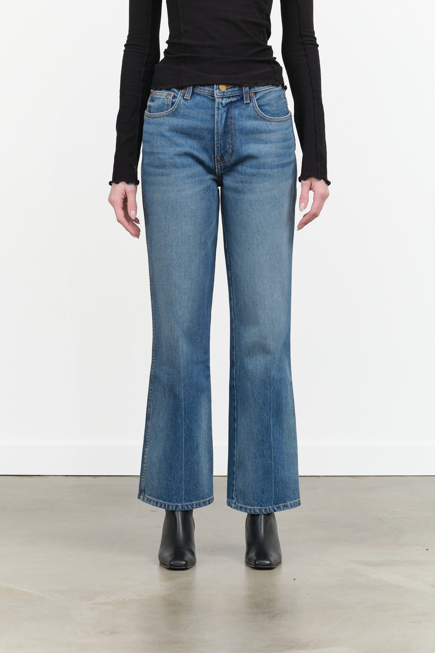 B Sides Jeans Apparel Womens Denim Eshel Jean in Hyde Wash