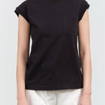 B Sides Jeans Apparel Womens Tees Pocket Tank in Stil Black
