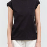 B Sides Jeans Apparel Womens Tees Pocket Tank in Stil Black