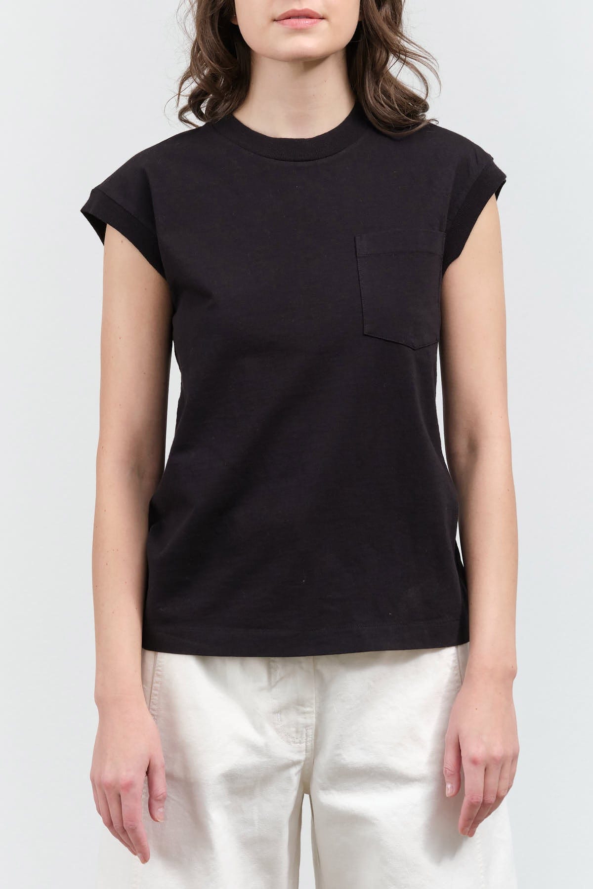 B Sides Jeans Apparel Womens Tees Pocket Tank in Stil Black