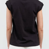 B Sides Jeans Apparel Womens Tees Pocket Tank in Stil Black