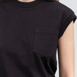 B Sides Jeans Apparel Womens Tees Pocket Tank in Stil Black