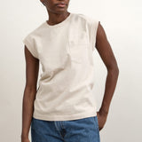 B Sides Jeans Apparel Womens Tees Pocket Tank in Tan Overdye Tan Overdye / XSmall