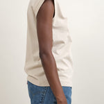 B Sides Jeans Apparel Womens Tees Pocket Tank in Tan Overdye