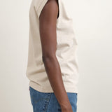 B Sides Jeans Apparel Womens Tees Pocket Tank in Tan Overdye