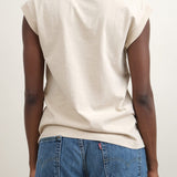 B Sides Jeans Apparel Womens Tees Pocket Tank in Tan Overdye