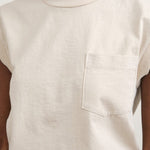 B Sides Jeans Apparel Womens Tees Pocket Tank in Tan Overdye