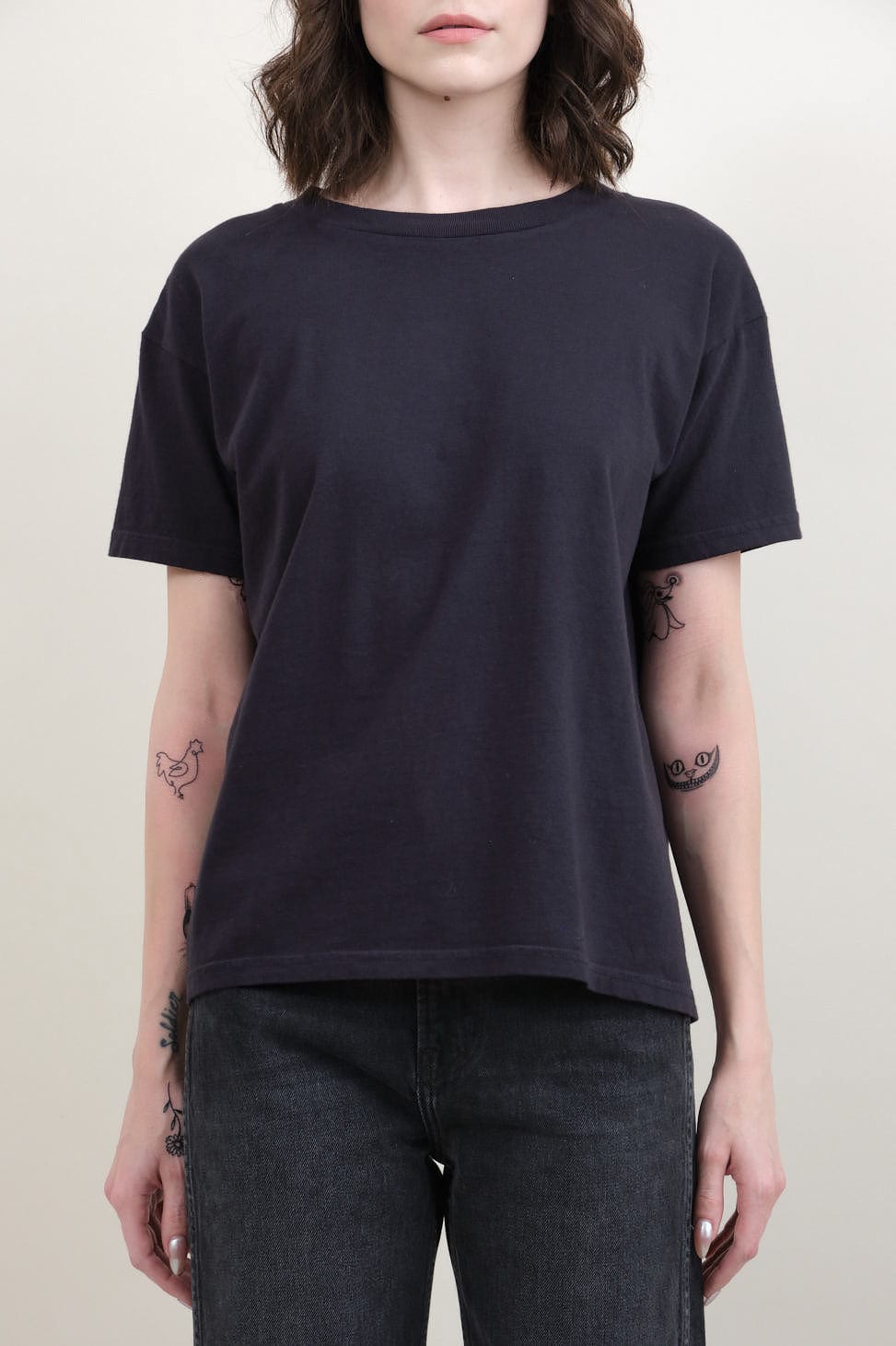 Front of Short Sleeve T Shirt in Marine Overdye