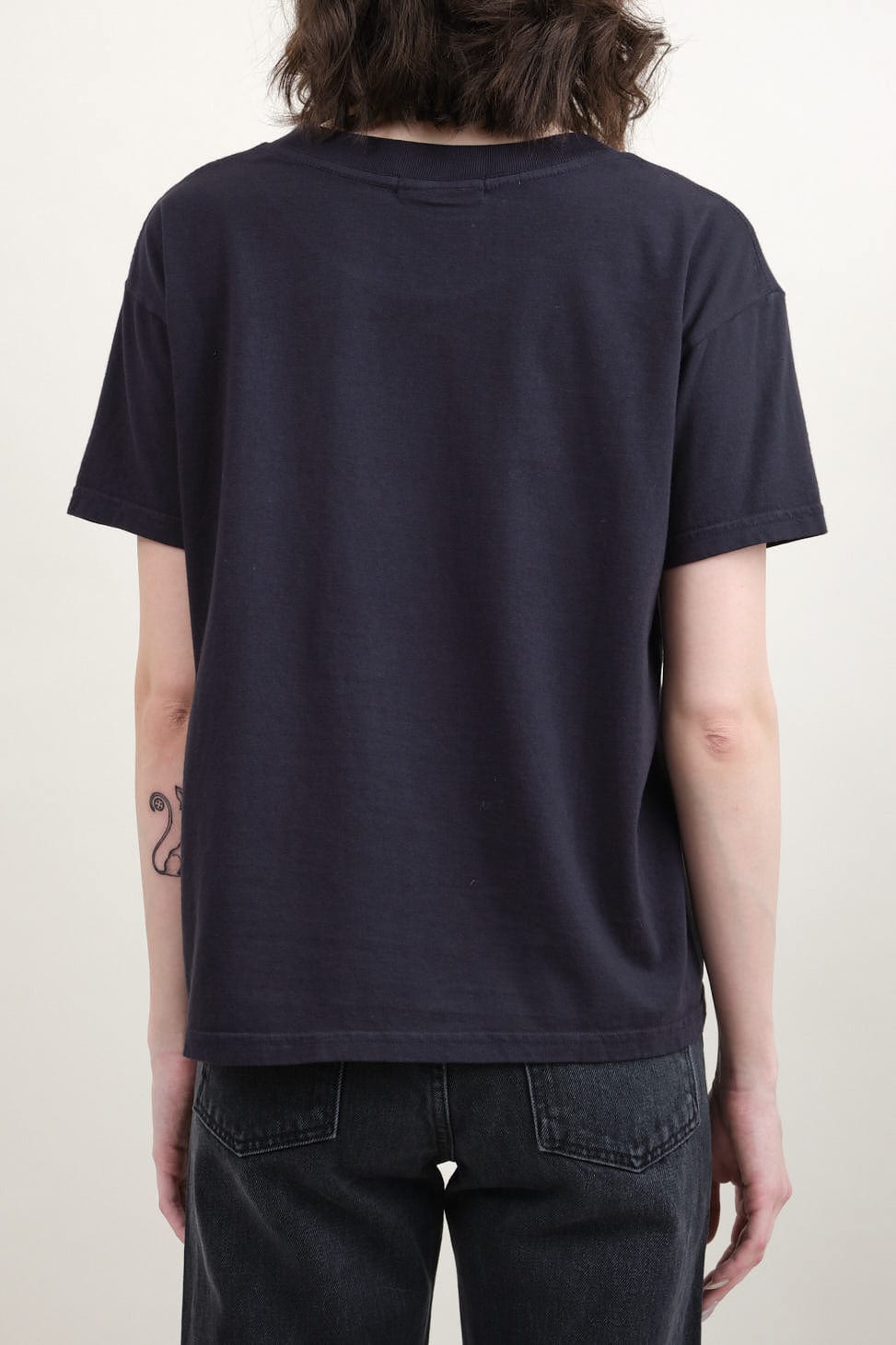 Back of Short Sleeve T Shirt in Marine Overdye