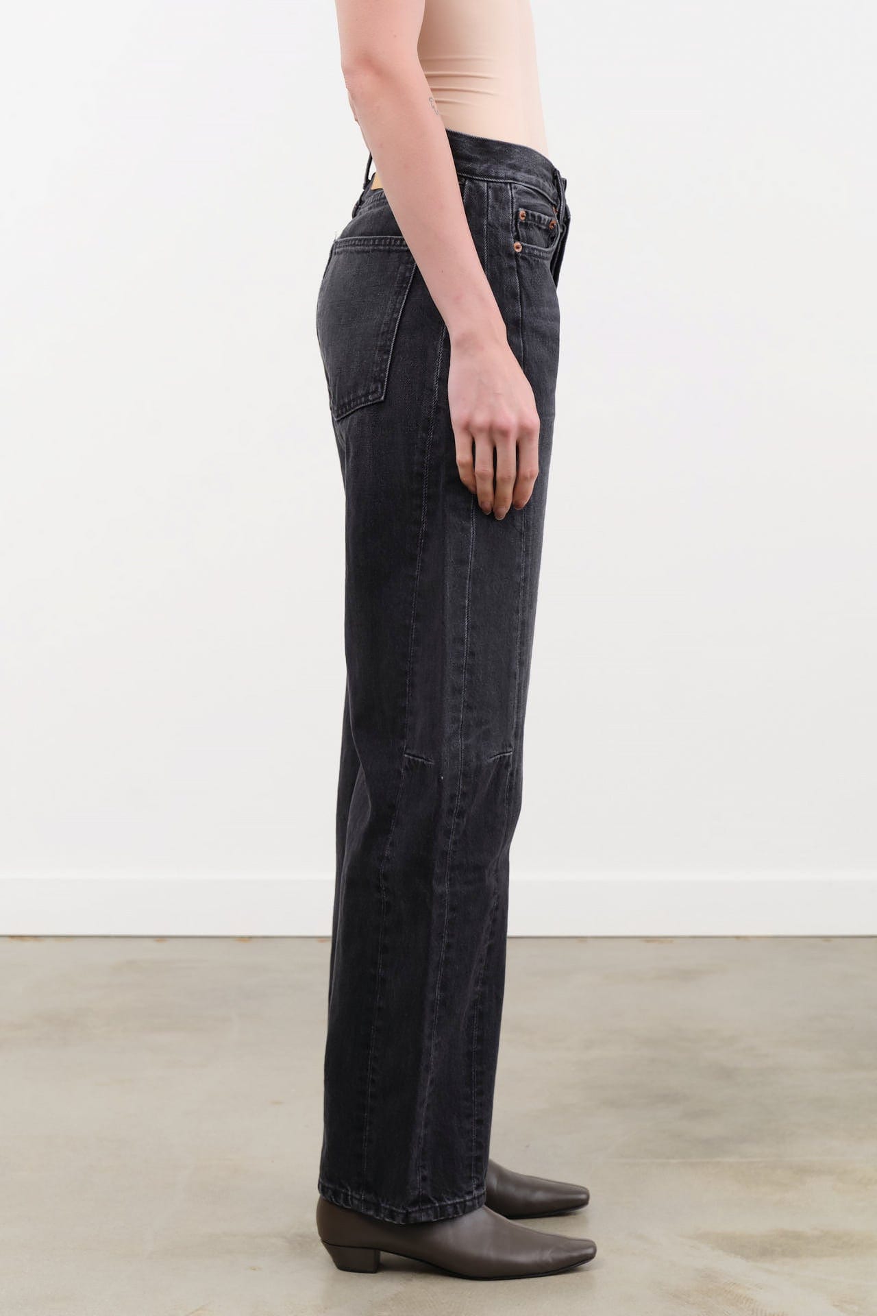 B Sides Jeans Apparel Womens Denim Slim Lasso Jean in Stil Black