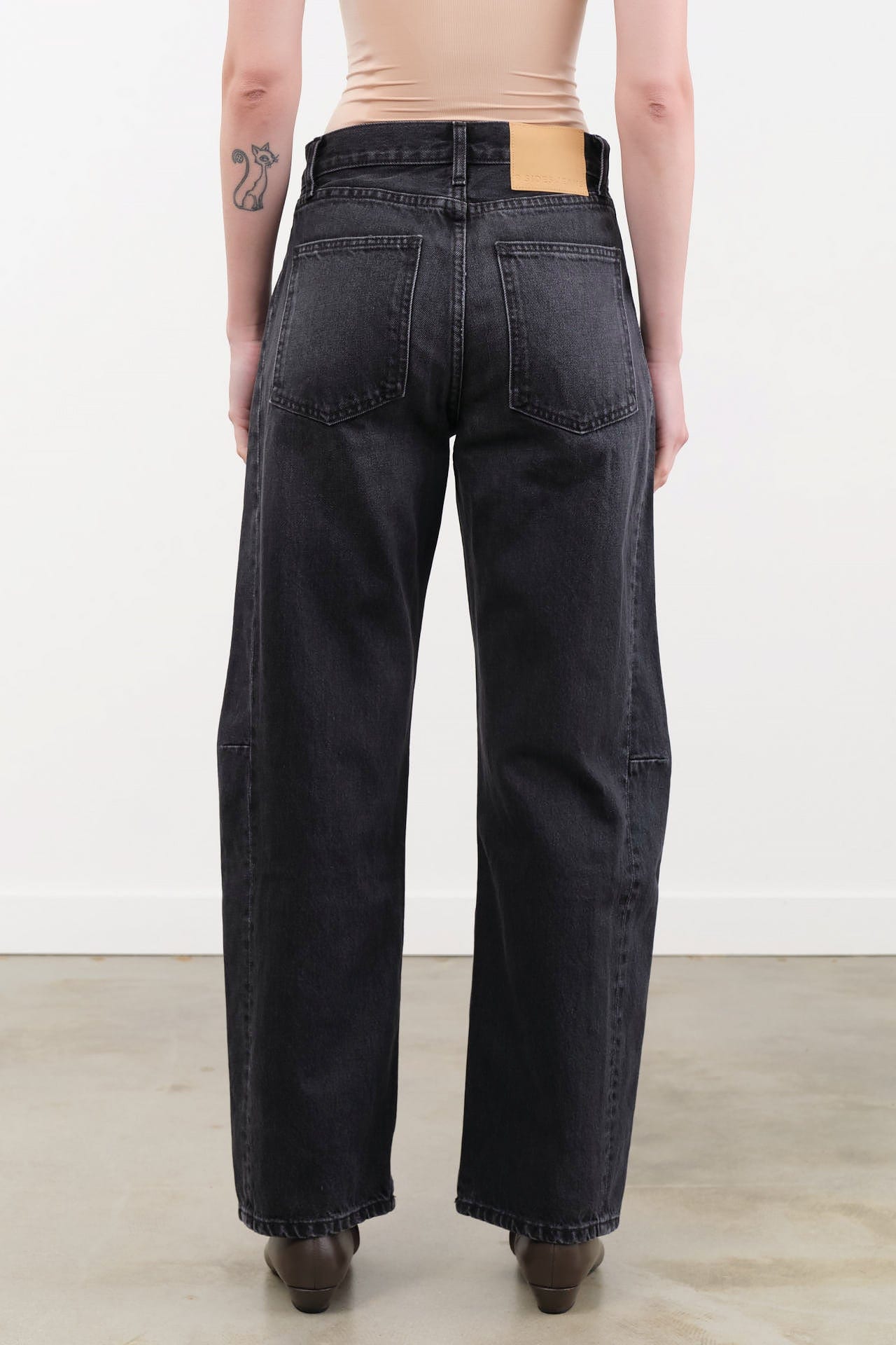 B Sides Jeans Apparel Womens Denim Slim Lasso Jean in Stil Black
