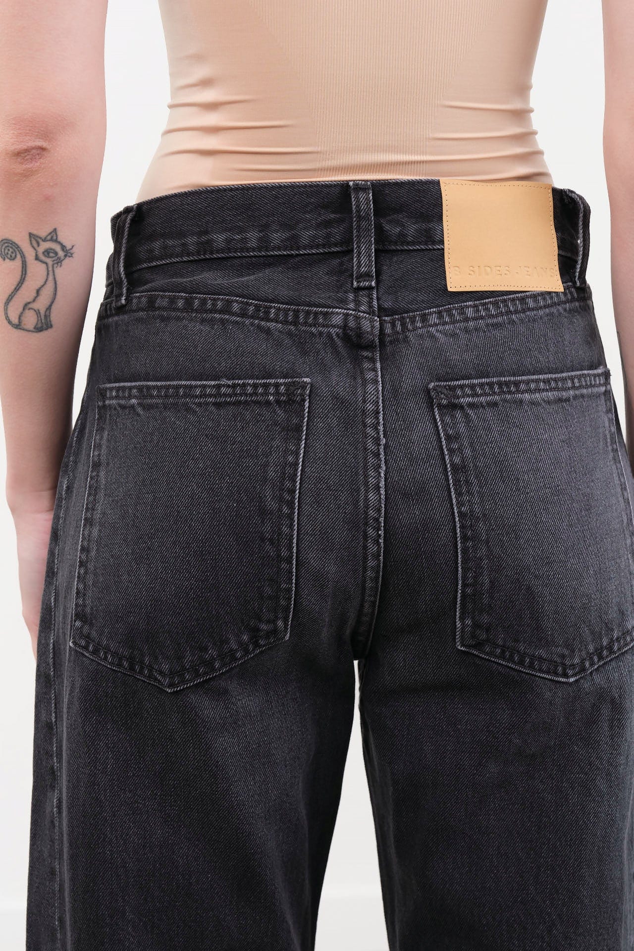 B Sides Jeans Apparel Womens Denim Slim Lasso Jean in Stil Black