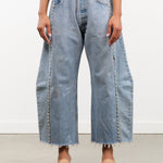 B Sides Jeans Apparel Womens Denim Vintage Lasso Jean with Tatted Lace