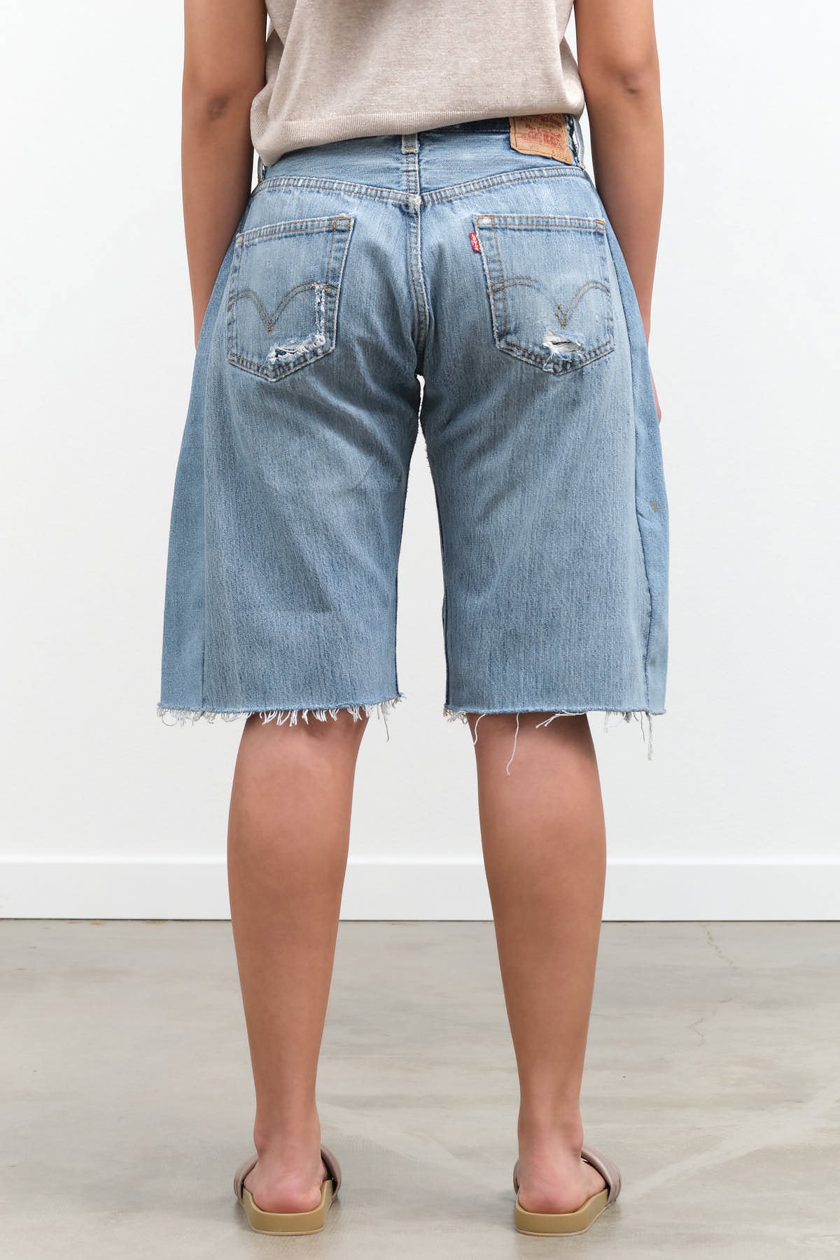 Back view of Vintage Lasso Shorts in Vintage Indigo