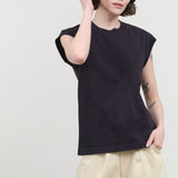 B Sides Jeans Apparel Womens Tees Pocket Tank in Marine Overdye Marine Overdye / XSmall