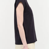 B Sides Jeans Apparel Womens Tees Pocket Tank in Marine Overdye