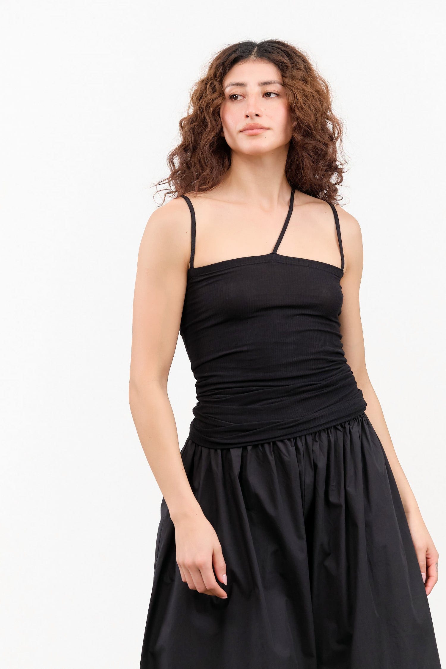 Baserange Apparel Womens Blouses Nida Tank in Black