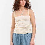Baserange Apparel Womens Blouses Nida Tank in Off White