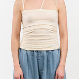 Baserange Apparel Womens Blouses Nida Tank in Off White