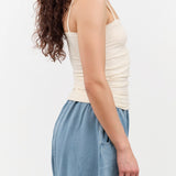 Baserange Apparel Womens Blouses Nida Tank in Off White