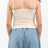 Baserange Apparel Womens Blouses Nida Tank in Off White