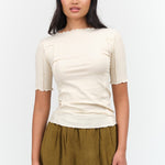 Baserange Apparel Womens Tees Omato 3/4 Tee in Off White Off White / XSmall